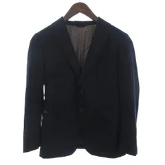麻布テーラー azabu tailor ジェットクルーズ jet cruise テーラードジャケット ブレザー 2B 背抜き ウール 紺 ネイビー 44のサムネイル
