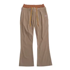 2022AW■MIHARA YASUHIRO ミハラヤスヒロ Double Waist Pants ダブル ウエスト パンツ パンツ サイズ44 ドッキング フレア ストレッチ ブランド古着【中古】20250827/RA5935のサムネイル