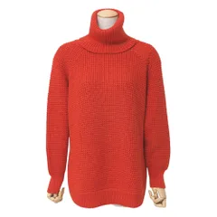■美品■FOXEY NEW YORK COLLECTION フォクシー ニューヨーク コレクション セーター サイズ38 タートルネック ワッフルニット 厚手 ブランド古着【中古】20251011/RA6296のサムネイル