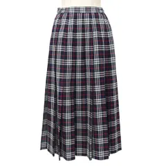 ■美品■Burberrys バーバリーズ ヴィンテージ ロングスカート サイズ15ABR（46） チェック フレア プリーツ ミモレ ブランド古着【中古】20251014/RA6311
