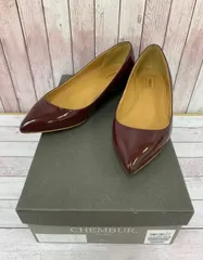 チェンバー CHEMBUR フラットシューズ エナメル 35 1/2 ボルドー系 MR544のサムネイル