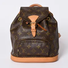 極美品 LOUIS VUITTON ルイヴィトン ミニモンスリ リュック バックパック M51137 モノグラム ブラウン 中古 4a001585のサムネイル