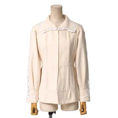 ■美品■2022SS■Maison Margiela メゾン マルジェラ ジャケット サイズ38 レース コットン タック ペプラムジャケット イタリア製 ブランド古着【中古】20250724/RA5604のサムネイル