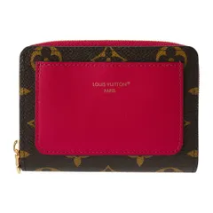 新品 ルイヴィトン Louis Vuitton 2つ折り財布 ポルトフォイユ・ルー ブラウン/フューシャのサムネイル