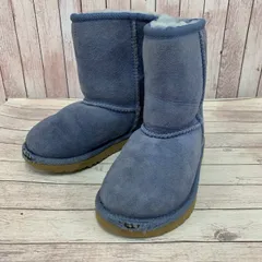 アグ オーストラリア UGG australia ショートブーツ ムートン シープスキン 裏ボア キッズ ブルー 青 17cmのサムネイル