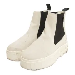 プーマ PUMA メイズ チェルシー サイドゴアブーツ ショート 382829-02 スエード 白 ホワイト 23.0cm ■GY35
