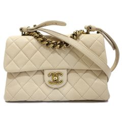 ⭐️（人気）【CHANEL】シャネル ミニマトラッセ ベージュ ラムスキン 