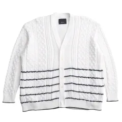 ■美品■08sircus ゼロエイトサーカス cable knit oversize cardigan ケーブル ニット オーバーサイズ カーディガン カーディガン サイズ5 ボーダー ブランド古着【中古】20250616/RA5064のサムネイル