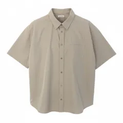 67e7 BALENCIAGA バレンシアガ 2020年 バックロゴ オーバーサイズシャツ 半袖シャツ  622051 サイズ36 ベージュ コットン100％ レディース 女性服o07tのサムネイル