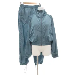 マウジー MOUSSY セットアップ ナイロンスタンドジャケット ジャケット ショート ハーフ丈 F パンツ ウエストゴム ドローストリング 2 青 ブルー 010HSJ30-0410 /MLのサムネイル