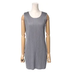 ■美品■PLEATS PLEASE ISSEY MIYAKE プリーツプリーズ イッセイミヤケ ワンピース サイズ3 プリーツ クルーネック ノースリーブ チュニック【おすすめ】 ブランド古着【中古】20250502/RA4568のサムネイル