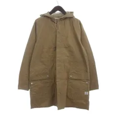 ササフラス SASSAFRAS フーデットジャケット ロング丈 裏地無し ベージュ Mのサムネイル