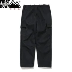FIRST DOWN BACK FLEECE PANTS HONEYCOMB LIP NYLON BLACK Lのサムネイル