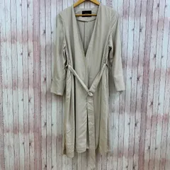 グリーンレーベルリラクシング ユナイテッドアローズ green label relaxing コート ガウン ロング 薄手 ベルト ベージュ 38  レディースのサムネイル