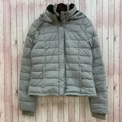 ユニクロ UNIQLO t.down by theory 01-21-2F129A  ダウンジャケット フード ナイロン グレー Sのサムネイル