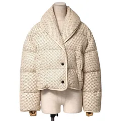 ■未使用品■2022年製■LOUIS VUITTON ルイ・ヴィトン ダウンジャケット サイズ38 マイクロモノグラム ショート丈 ロゴボタン レザー 羊革 イタリア製 20250317/RA3717のサムネイル