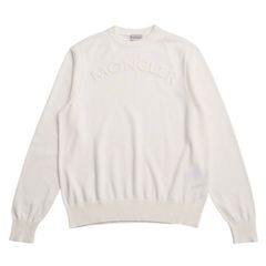 MONCLER モンクレール ロゴ刺繍 トレーナー アイボリー Lサイズ - メルカリ