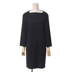 美品 THE ROW ザ・ロウ ブラック ミニマル 七分袖 ワンピース ドレス