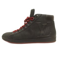 Louis Vuitton ダークブラウン ハイカットスニーカー - メルカリ
