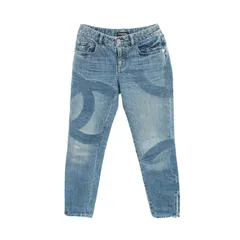 シャネル CHANEL デニムパンツ ココマーク ジップアップ ブルー デニム デニムパンツ レディース Used Bのサムネイル