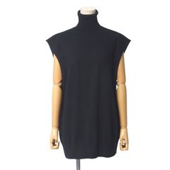 BLAMINK 定番カシミアファーニットベスト38 NAVY 美品 - メルカリ