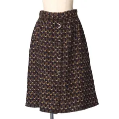 ■美品■DOLCE&GABBANA ドルチェアンドガッバーナ スカート サイズ42 フレアスカート ウール コットン フリンジ イタリア製 ブランド古着【中古】20250227/RA3592のサムネイル