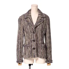 Missoni ミッソーニ ジャケット サイズ44 ニットジャケット ウール モヘヤ マルチカラー イタリア製 ブランド古着【中古】20241209/RA2555のサムネイル