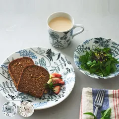 食器セット 3点セット フラワーパターン 磁器 美濃焼 （ 食洗機対応 電子レンジ対応 プレート ボウル マグカップ 食器 セット ワンプレート ランチ サラダボウル 花柄 フラワー ギフト おしゃれ 日本製 )