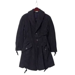 ISSEY MIYAKE イッセイミヤケ ヴィンテージ コート サイズL ロングコート ショールカラー グレー ブランド古着【中古】20241226/RA2711のサムネイル