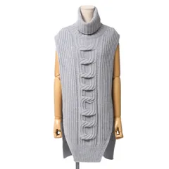 ■美品■2023年製■Stella McCartney ステラマッカートニー ニット サイズXS CHAIN CABLE REGENERATED カシミヤ リブニット タートルネック セーター ブランド古着【中古】20250106/RA2882のサムネイル