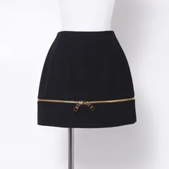 ■美品■DOLCE&GABBANA ドルチェアンドガッバーナ ミニスカート ジッパー装飾 イタリア製 ブランド古着【中古】20241104/RA1850のサムネイル