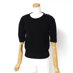 ■美品■FOXEY フォクシー ニット サイズ38 Delight 半袖 ニットセーター ラインストーン装飾 ブランド古着【中古】20240826/RA0896のサムネイル