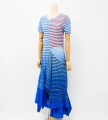 ■美品■LOEWE ロエベ ワンピース サイズS アシンメトリー ボーダー カットソー ブランド古着【中古】20240612/GP6096のサムネイル