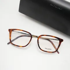 ■未使用品■SAINT LAURENT PARIS サンローランパリ メガネ サイズ54□19-150 スクエア型 眼鏡 ロゴ アイウェア イタリア製 20240624/RA0159のサムネイル