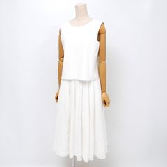 フォクシー40♡定価151800円♡ホワイト ストライプ ワンピース新品未