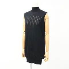 Y's Yohji Yamamoto ワイズ ヨウジヤマモト ヴィンテージ ニット サイズ- ハイネック コットンニット ロングベスト ブランド古着【中古】20240726/RA0615のサムネイル
