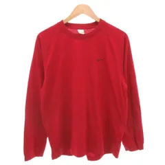 ナイキ NIKE ロングTシャツ ロンT L 赤 レッド ロゴ刺繍 長袖 /FF ■ECT