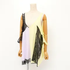 ■未使用品■Maison Margiela メゾン マルジェラ タンクトップ サイズ38 ノースリーブ キャミソール レース切替 異素材 イタリア製 20240521/GP6327のサムネイル