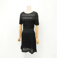CHANEL シャネル ワンピース サイズ38 ニット 半袖 フランス製 ブランド古着【中古】20240520/GP6403