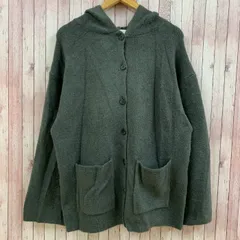 ザラ ZARA ジャケット ニット カーディガン フード ウール モスグリーン 緑 USA S-M レディース