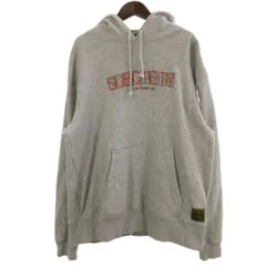 サブサエティ SUBCIETY パーカー プルオーバー 裏毛 刺繍ロゴ コットン 灰色 グレー Lのサムネイル