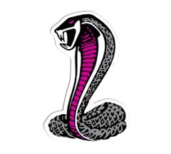 Cobra sticker, American style, cool, stylish, for cars, motorcycles, laptops, suitcases, camping, outdoor activities, guitars, skateboards, car stickers, snake, American goods, COBLA