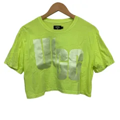 UGG(アグ) 半袖Tシャツ サイズXS レディース美品  - ライトイエロー×白 クルーネック/ショート丈のサムネイル