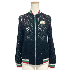 グッチ GUCCI GG フローラル レース ボンバージャケット ブルゾン 575927 ZACDX ブラック 36 レディース【中古】のサムネイル