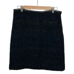 theory luxe(セオリーリュクス) スカート サイズ40 M レディース美品  - ダークネイビー×黒 ひざ丈のサムネイル