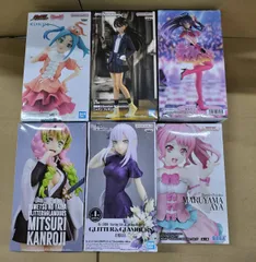 H26050704 美少女フィギュア 6点セット まとめ売り　エミリア　斧乃木余接 甘露寺蜜璃　丸山彩　星野アイ　ニャアンのサムネイル