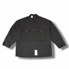 N.HOOLYWOOD 21AW オーバーサイズシャツジャケット ワークシャツ エヌハリウッド 9212-BL03-008 ブラック 38 （15099M）のサムネイル