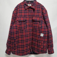 トミーヒルフィガー トミー ジーンズ キルティング シャツ チェック柄 ジャケット M