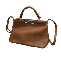 ヒューゴ ボス 牛革 2wayハンドバッグ ターンロック【AFE6】のサムネイル