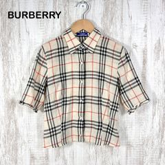 BURBERRY バーバリー ノバチェック リネン混 半袖シャツ - メルカリ